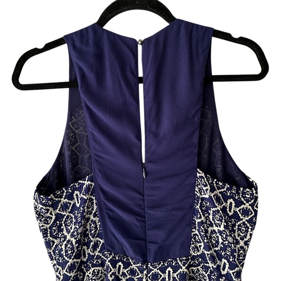 ELEVENSES/ANTHROPOLOGIE NWOT AUDRA WIDE LEG JUMPSUIT NAVY BLUE | SIZE 6 - Picture 7 of 10